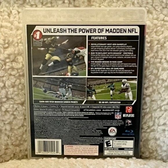 PS3 Madden NFL 07 EA Sports (NFL Players) - Picture 2 of 2